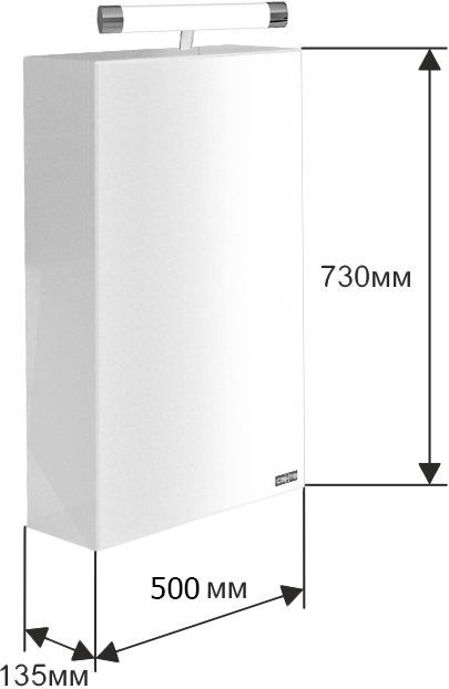 Зеркальный шкаф СанТа Стандарт 113015
