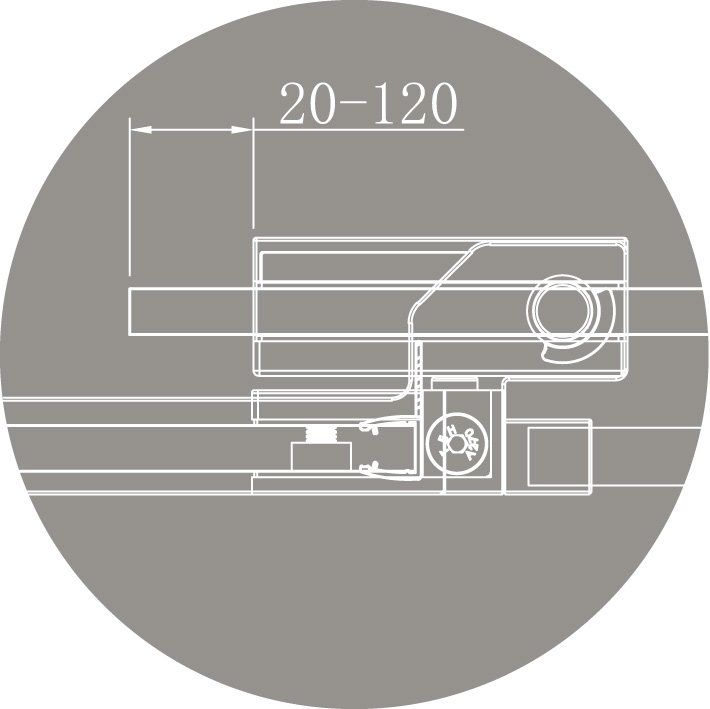 Душевая дверь в нишу Cezares SLIDER-B-1-70/80-C-NERO фото 4