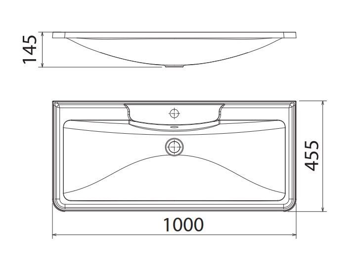 Раковина BelBagno BB1000/455-LV-MR-ALR фото 2