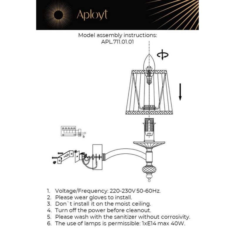 Бра Aployt Lyusi APL.711.01.01