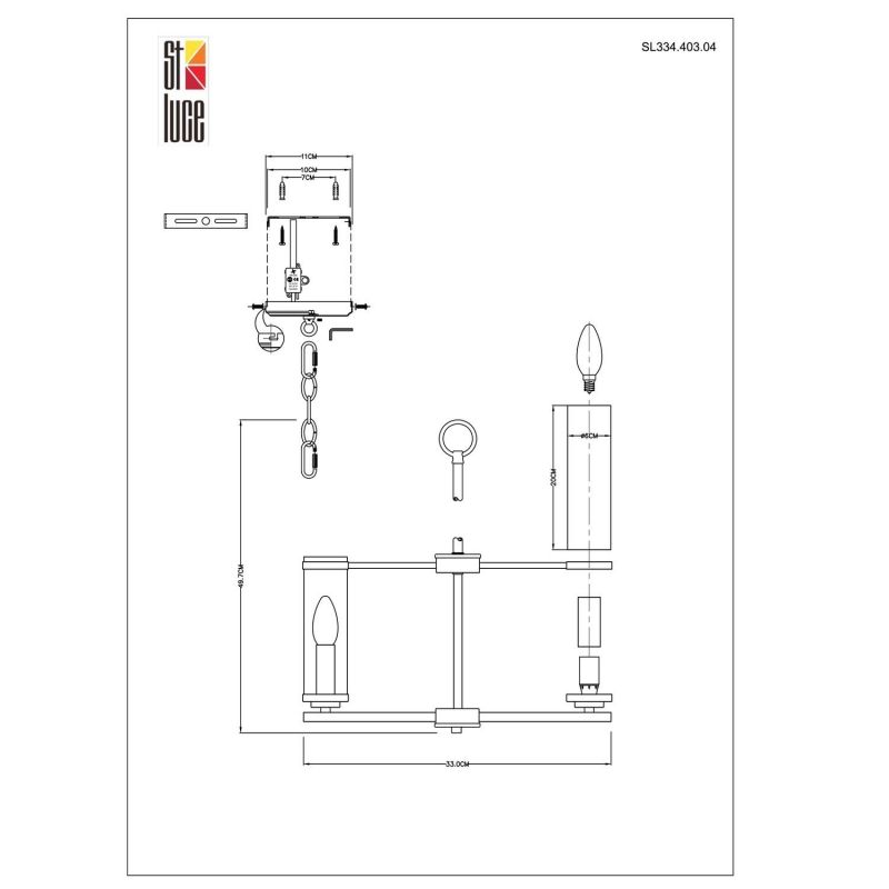 Люстра подвесная ST Luce BICHERO SL334.403.04