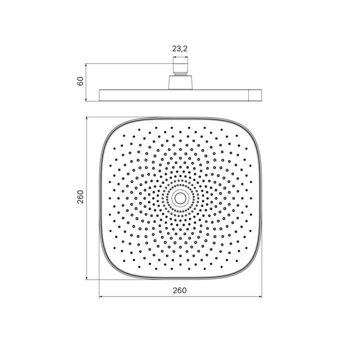 Лейка для душа Iddis Optima Home OPH12BPi18 черная матовая