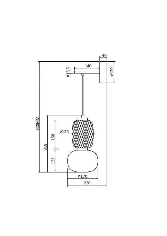 Настенный светильник (бра) Maytoni Pattern MOD267WL-L18G3K