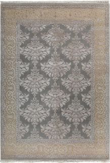 Индийский ковер из шерсти и арт-шёлка Carpet «KING OF AGRA» RO109-GRY-CRE 301 x 398 см