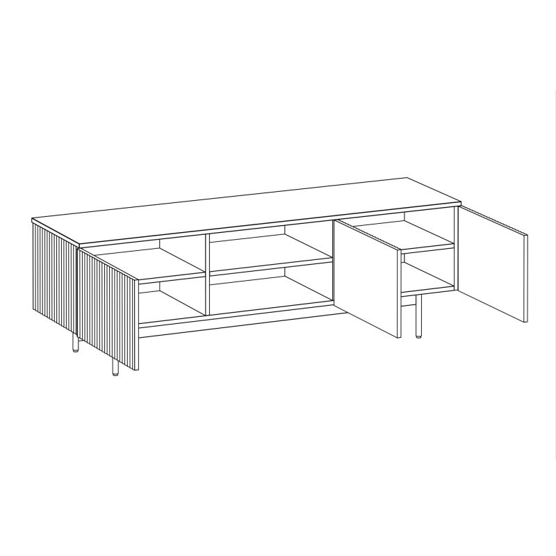 Тумба под ТВ ОГОГО Обстановочка Mikko, серый, BD-3065673 фото 5