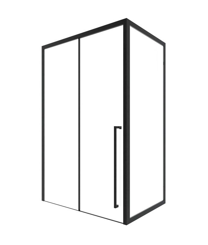 Душевая дверь Timo-S TDSS-140/03C-8R T58R 140 R стекло прозрачное / профиль черный фото 4