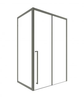 Душевой уголок Timo-S TDSS-130/13C-8L T48L+T60 120x90 L стекло прозрачное / профиль никель