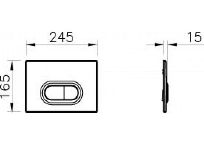 Кнопка смыва Vitra Concealed Cisterns 740-0580