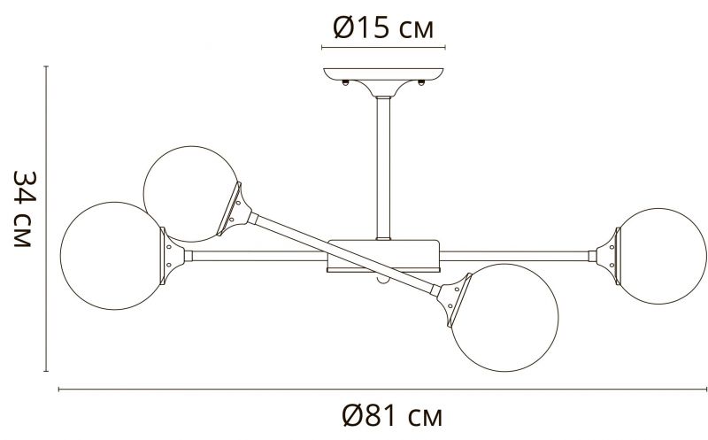 Светильник потолочный Arte Lamp MARCO A2703PL-6SG