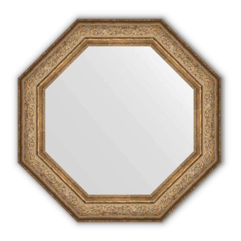 Зеркало в багетной раме Evoform Octagon BY 3852 виньетка античная бронза