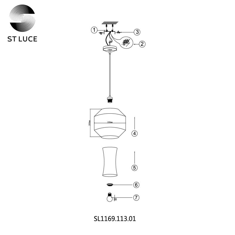 Подвес ST Luce MARMO SL1169.113.01