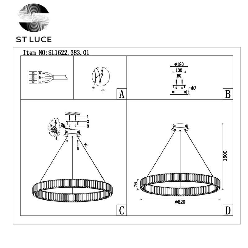 Люстра подвесная ST Luce Tivoli SL1622.383.01