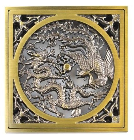 Решетка «Дракон» для трапа  viega Bronze de Luxe 21986 фото 1