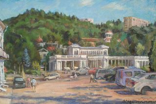 Картина "Кисловодск. Вид на колоннаду" Ковалевский Андрей