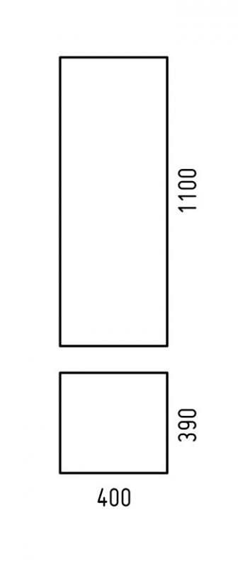 Пенал подвесной Corozo Огайо 40 40х110 см, SD-00000631