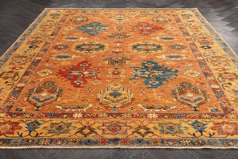 Пакистанский ковер из шерсти Carpet «KAZAK ROYAL» 231636-GLD-GLD 246 x 310 см