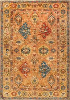 Пакистанский ковер из шерсти Carpet «KAZAK ROYAL» 231636-GLD-GLD 246 x 310 см