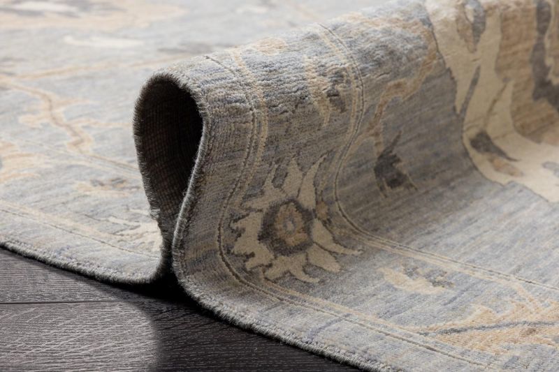 Индийский ковер из шерсти Carpet «OUSHAK CLASSIC» MB-1A-D.BLUE 309 x 407 см фото 12