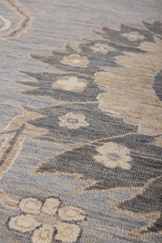 Индийский ковер из шерсти Carpet «OUSHAK CLASSIC» MB-1A-D.BLUE 309 x 407 см фото 7