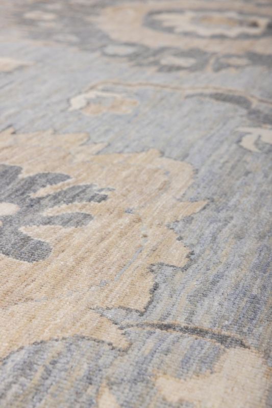 Индийский ковер из шерсти Carpet «OUSHAK CLASSIC» MB-1A-D.BLUE 309 x 407 см фото 8