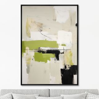 Репродукция картины ArtNoMore на холсте Landscape collection, In green, No 1, 2024г.
