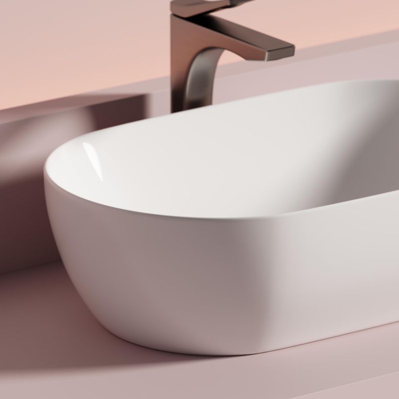 Раковина-чаша Ceramica Nova TWIST CN12001 50 см., белая фото 7