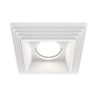 Встраиваемый светильник Maytoni Gyps Modern GU10 10W DL005-1-01-W-1