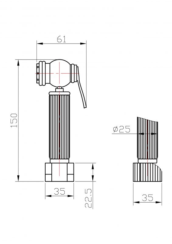 Гигиенический душ Milacio Almeria MC.801.SL