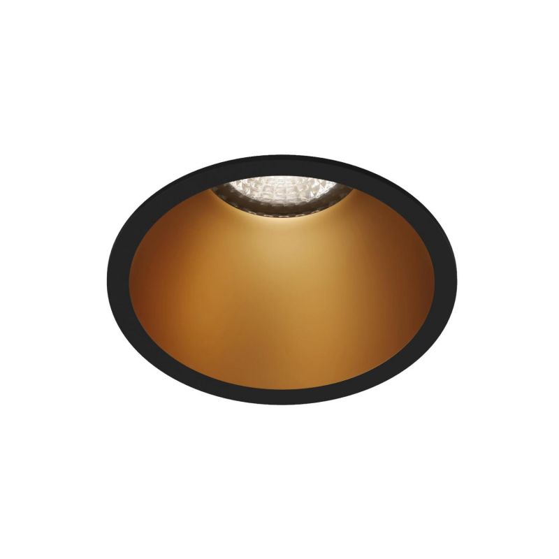 Встраиваемый светильник Denkirs IP 20, 10 Вт, GU5.3, LED, черный/золотой, пластик DK3026-BG фото 5