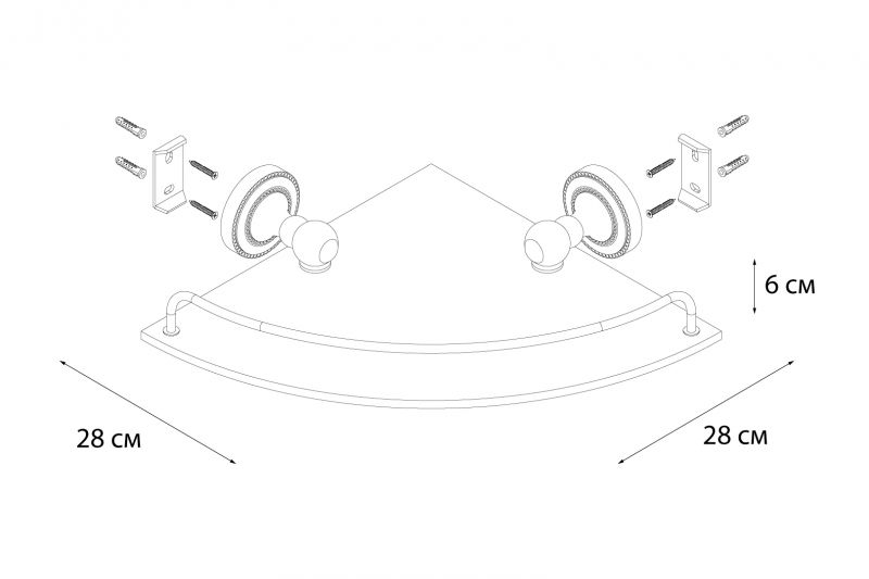 Полка Fixsen Style FX-41103A