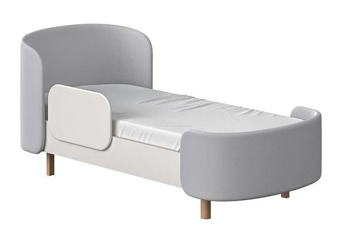 Кровать подростковая Ellipsefurniture KIDI Soft размер М (серый) KD010112020101