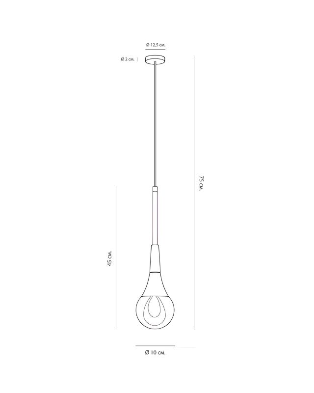 Золотой подвесной светильник LH Mirror Home Дольф BD-3069823 фото 5