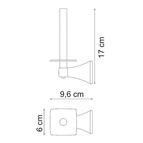 Держатель туалетной бумаги WasserKRAFT Wern K-2597