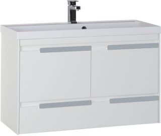 Тумба с раковиной Aquanet Тиволи 100 белый 00213006