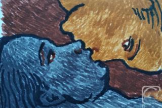 Картина "Взаимный поцелуй в носы" Ягужинская Анна