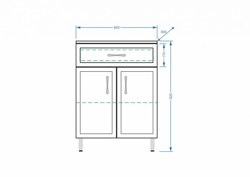 Комод Stella Polar Концепт 60 SP-00000154, 60х82 см