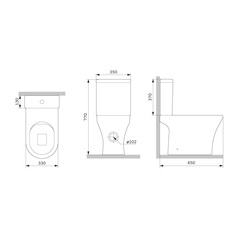 Унитаз-компакт с микролифтом AM.PM Sense C748600SC