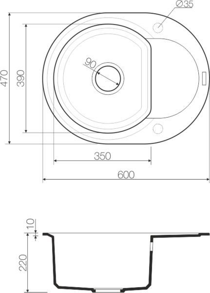 Кухонная мойка Omoikiri Sakaime 60E-BE 4993121 ваниль