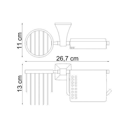 Держатель туалетной бумаги WasserKRAFT Wern K-2559