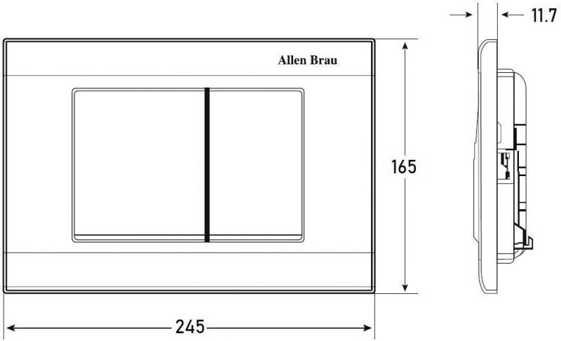 Клавиша смыва Allen Brau Liberty 9.20002.31 черный матовый