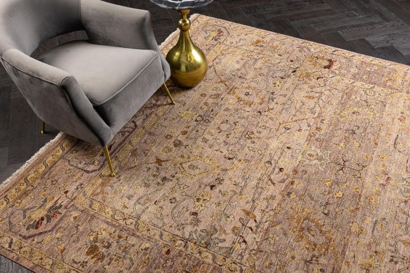 Индийский ковер из шерсти и хлопка Carpet «SOMEPLACE IN TIME» EA3011-SCORAL-SPINK 246 x 305 см фото 4