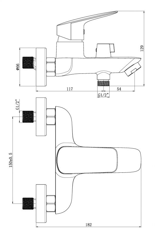 Смеситель для ванны ESKO Montreal MT54