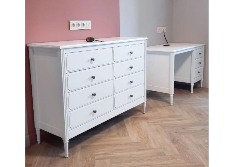 Комод Ellipsefurniture Elit 8 ящиков (белый) ET010201010102 фото 3
