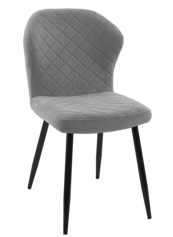 Стул DikLine 239М B22 GREY, ножки черные Фабрика Мебели ДИК BD-2231285 фото 1