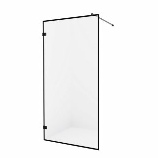 Душевая перегородка New Trendy AVEXA BLACK 120 EXK-2043, профиль черный матовый, стекло прозрачное