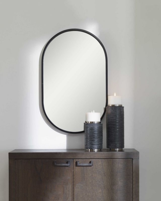 Чёрное настенное зеркало LH Mirror Home “Хоггарт” BD-3048707