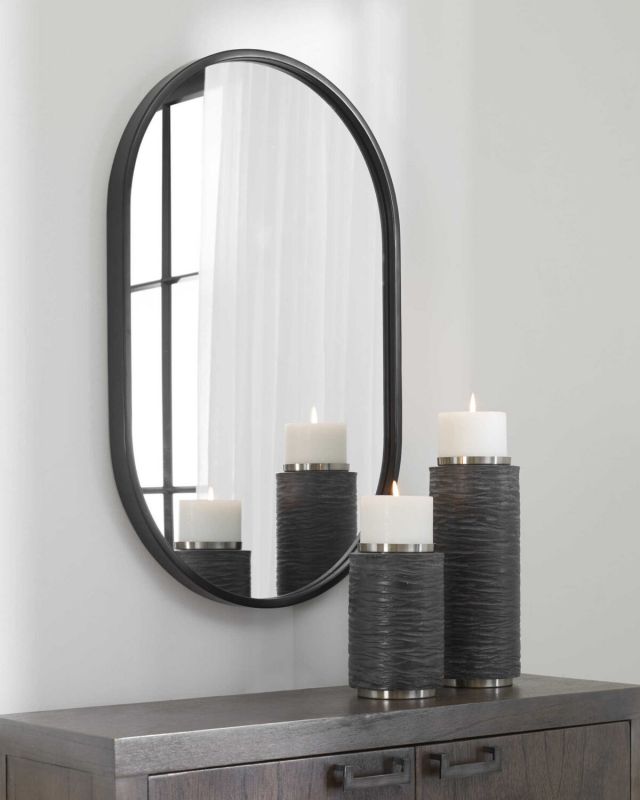 Чёрное настенное зеркало LH Mirror Home “Хоггарт” BD-3048707