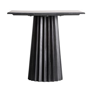 Квадратный барный стол Vical Plisse WOOD черный 173051