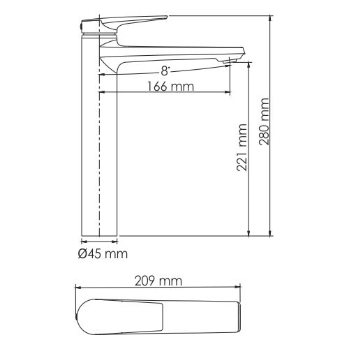 Смеситель для умывальника WasserKRAFT Glan 6603H фото 3