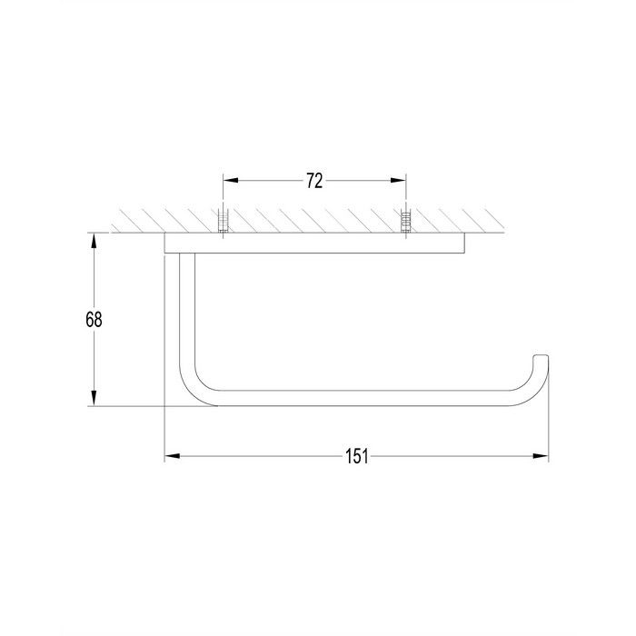 Держатель туалетной бумаги OMNIRES DARLING DA70510BL (черный BLH)